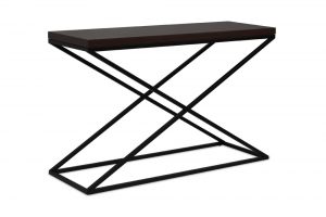 Konsola Sanchia z czarnym blatem