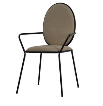 Camfero Krzesło Tulip na metalowej podstawie