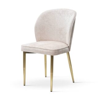 nowoczesne krzesło na złotych nogach