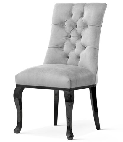 Białe eleganckie krzesło glamour Lupe