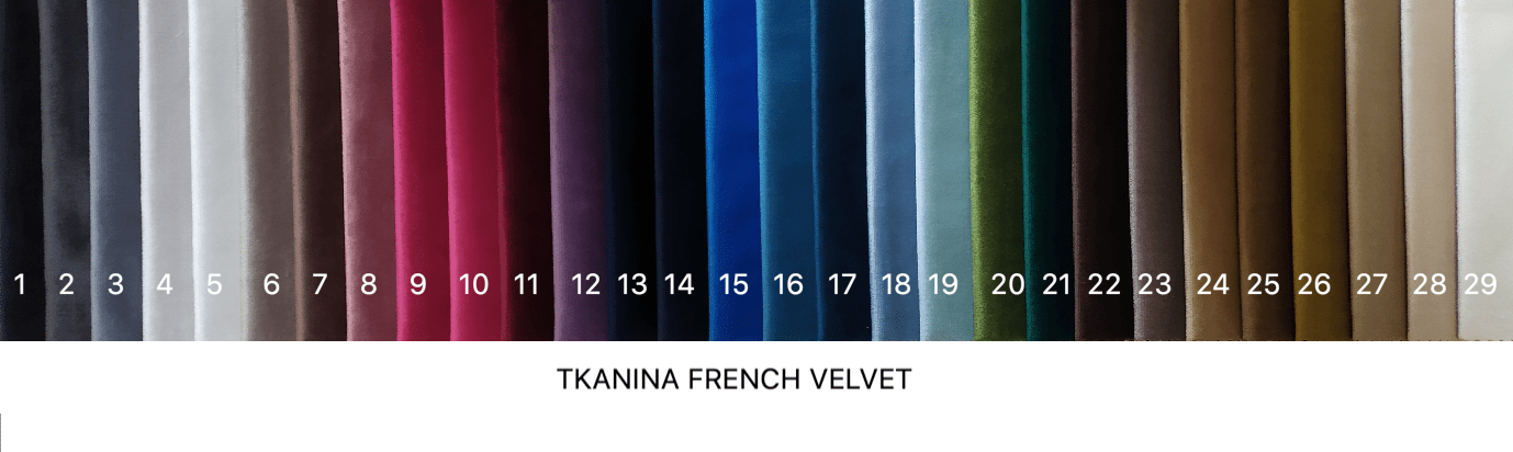 wzornik tkanin french velvet