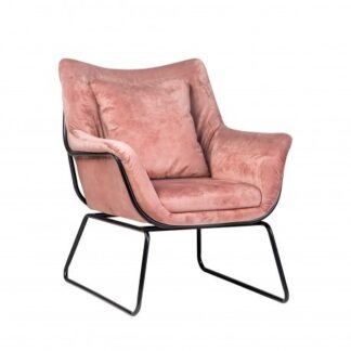 Fotele tapicerowane Fotel Alfredo różowy