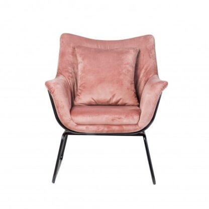 Fotele tapicerowane Fotel Alfredo różowy