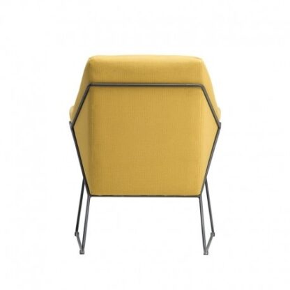 Fotele tapicerowane Żółty Fotel Antonio