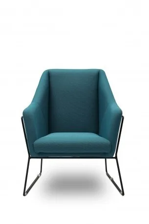 Fotele tapicerowane Fotel Antonio niebieski