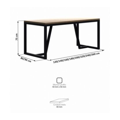 stół styl loftowy