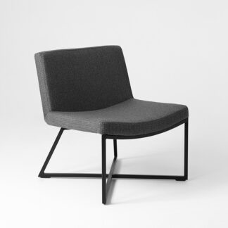 Krzesła Czarne krzesło Corazon z poduszką