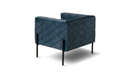 Fotele tapicerowane Fotel Block na metalowych nogach