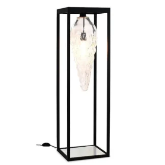 Lampa Carmela na metalowej podstawie