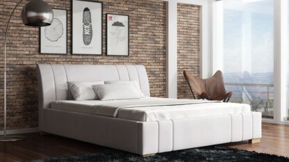 tapicerowane łóżko roma