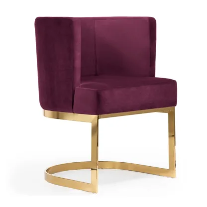 Fotele tapicerowane Krzesło Modesto na metalowej podstawie