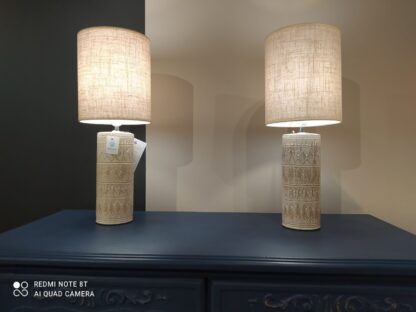Lampy stołowe Lampa ceramiczna zdobiona