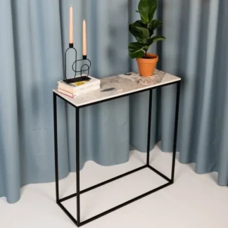 konsola z blatem kamiennym glacier